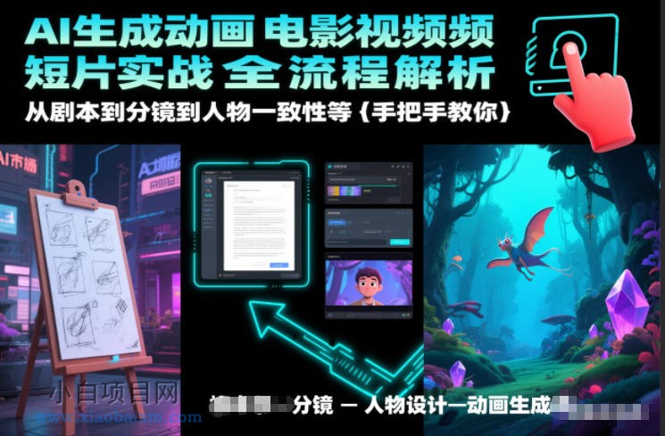 【匠心小白】AI生成动画电影视频短片实战全流程解析，从剧本到分镜到人物一致性等手把手教你-小白项目分享网