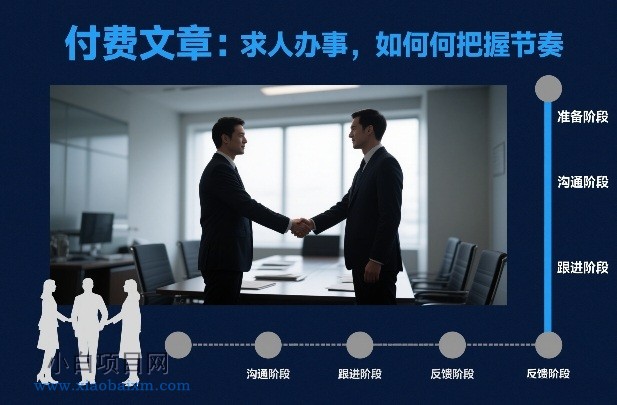 【匠心小白】付费文章：求人办事，如何把握节奏-小白项目分享网