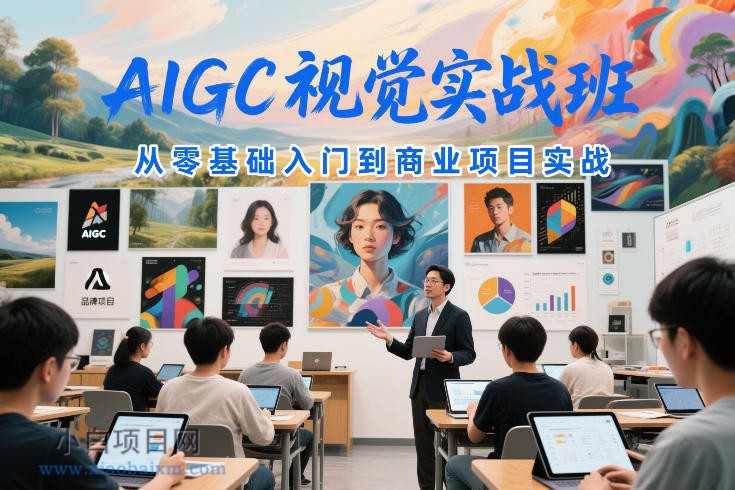 【匠心小白】AIGC视觉实战班，从零基础入门到商业项目实战-小白项目分享网