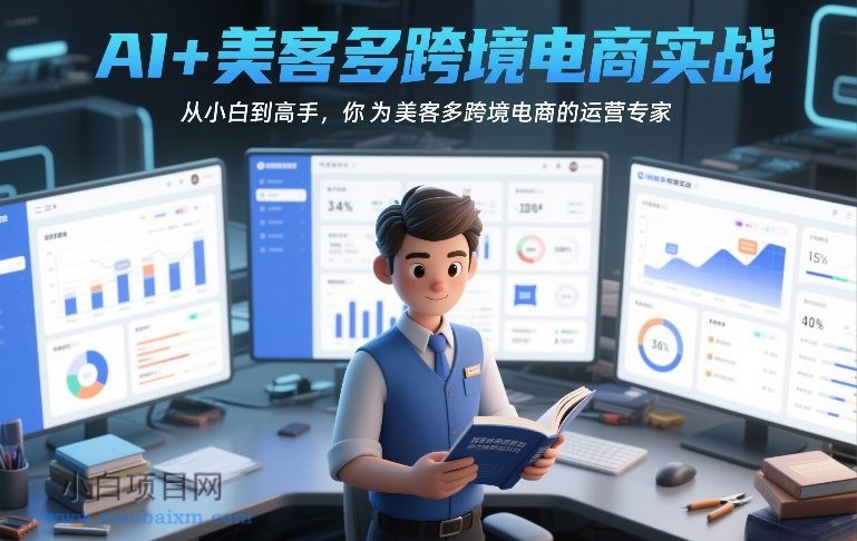 【匠心小白】AI+美客多跨境电商实战，从小白到高手，你也可以成为美客多跨境电商的运营专家-小白项目分享网
