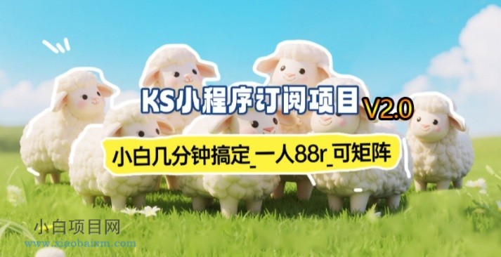 【匠心小白】【新一期】小程序订阅_小白几分钟70-80r，可矩阵（已测到账）-小白项目分享网