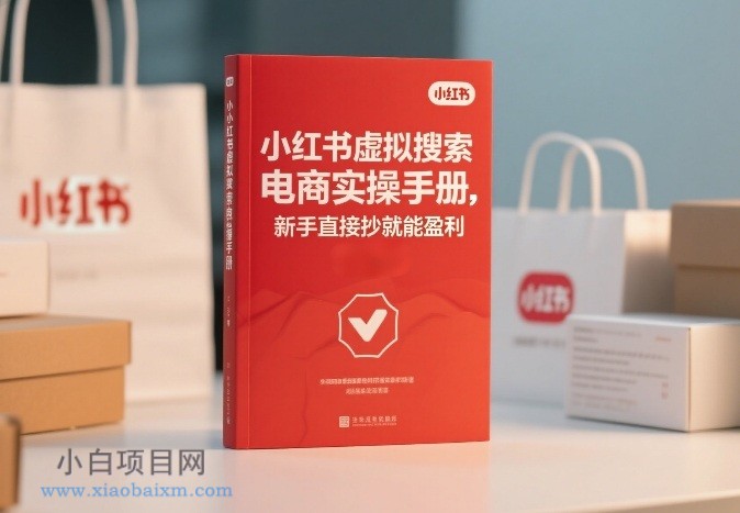 【匠心小白】小红书​⁠‬​​⁠​‌​‬​⁠​‬‍‍‌​​​‬‌‍⁠​​​‌​⁠⁠​‬​​‬​​​​‌​‍虚拟搜索电商实操手册，新手直接抄就能盈利-小白项目分享网