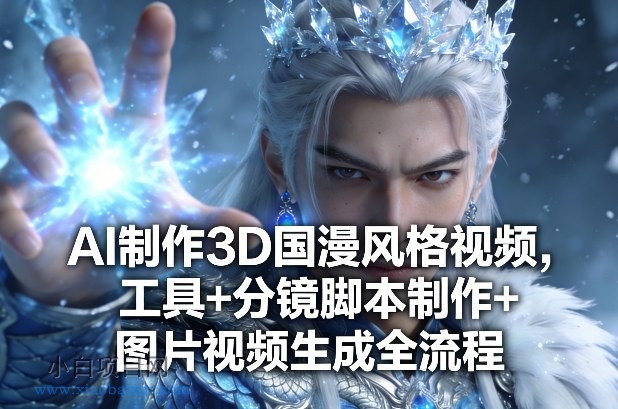 【匠心小白】AI制作3D国漫风格视频，工具+分镜脚本制作+图片视频生成全流程-小白项目分享网