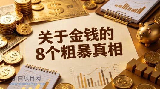 某公众号付费文章：关于金钱的8个粗暴真相-小白项目分享网