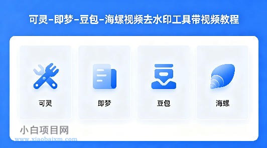 可灵–即梦–豆包–海螺视频去水印工具带视频教程-小白项目分享网