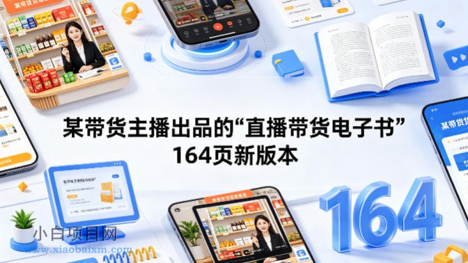 某带货主播出品的《直播带货电子书》164页新版本-小白项目分享网