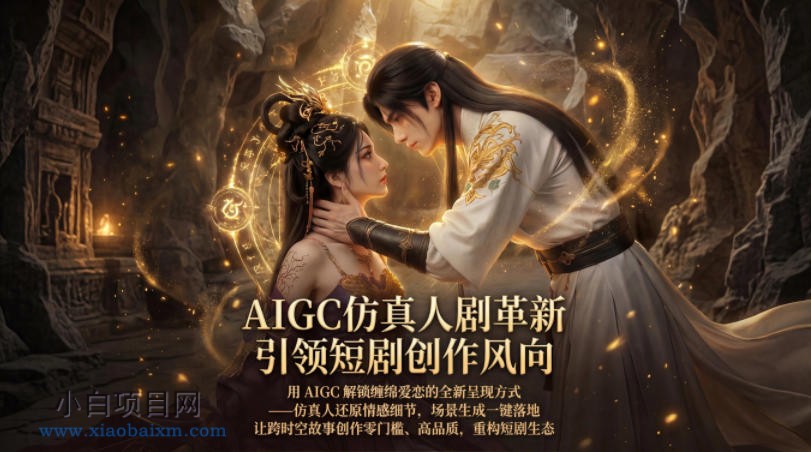 AIGC仿真人《合欢宗》短剧教学，用AIGC解锁缠绵爱恋的全新呈现方式，让跨时空故事创作零门槛、高品质，重构短剧生态-小白项目分享网