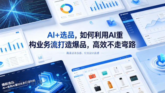 AI+选品，如何利用AI重构业务流打造爆品，高效不走弯路-小白项目分享网